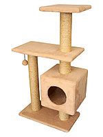 Cat House Игровой комплекс "Буран" бежевый (сизаль), 106 см