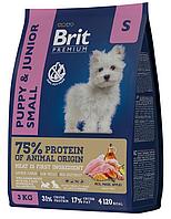 Brit Premium Junior Puppy and Junior Small для собак, 3 кг