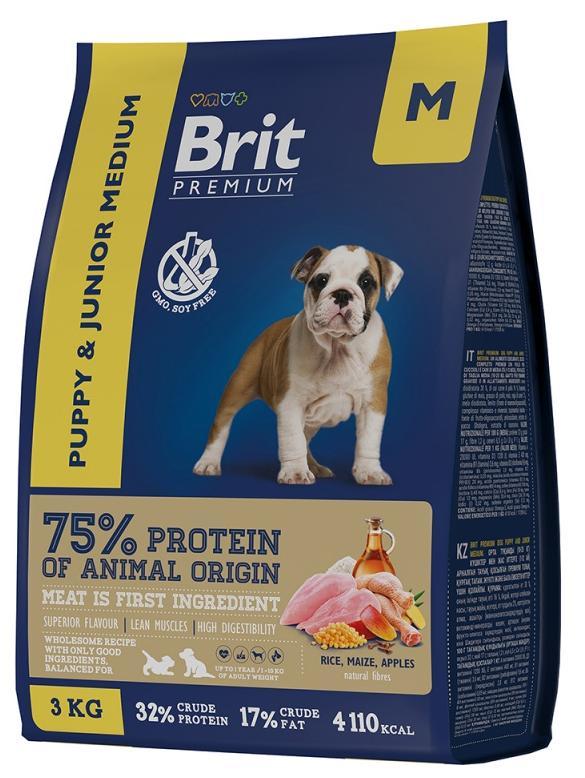 Brit Premium Puppy and Junior Medium (курица), 1 кг - фото 1 - id-p208679765