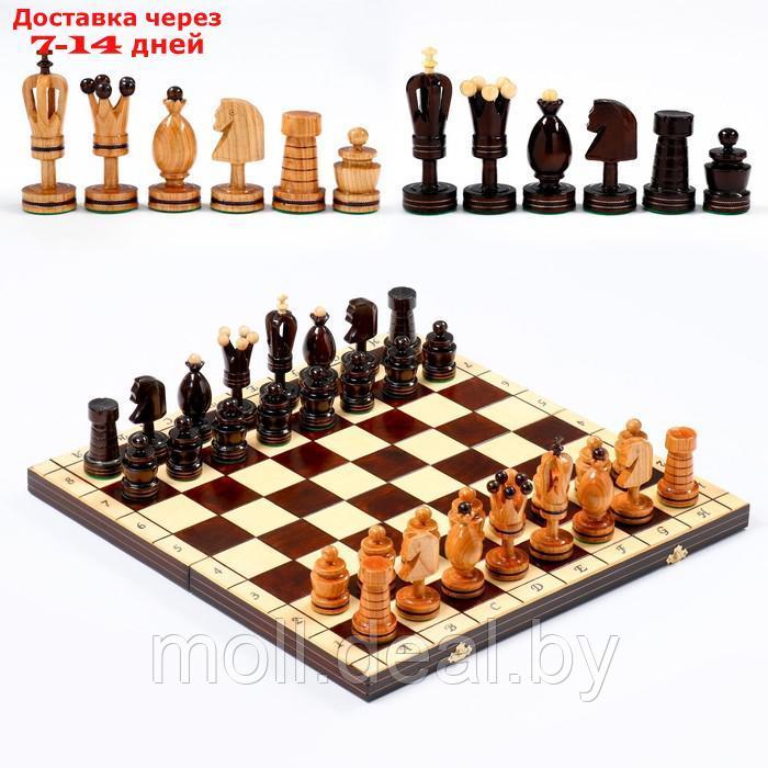 Шахматы "Королевские", 49 х 49см, король h=12 см , пешка h-6 см - фото 1 - id-p208642085
