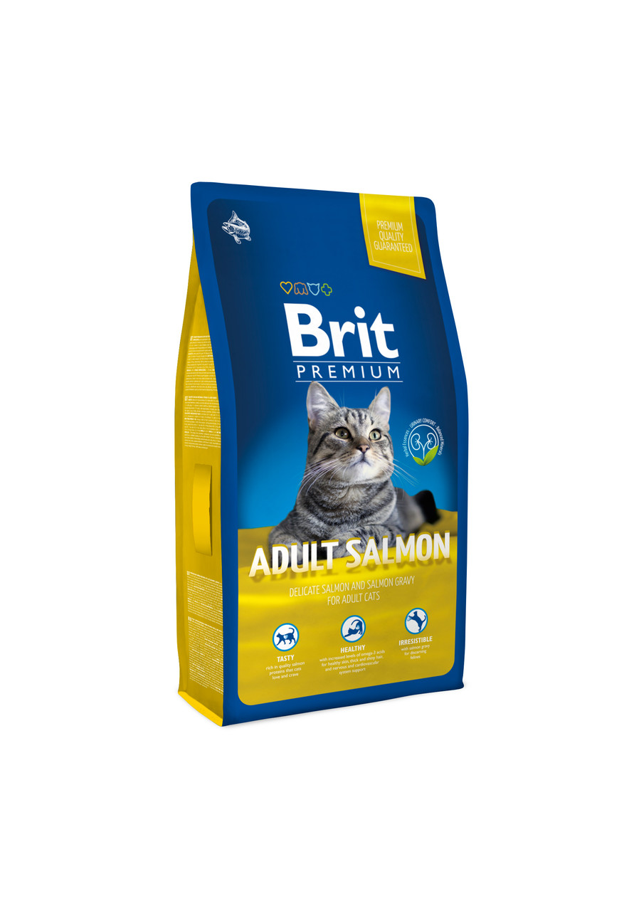 Brit Premium Adult Cat (Лосось), 8 кг - фото 2 - id-p208676192