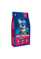 Brit Premium Adult Cat (Курица), 8 кг