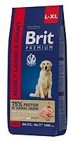 Brit Premium Dog Adult Large and Giant (Курица), 15 кг