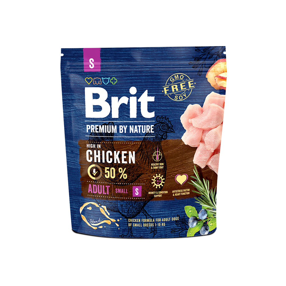 Brit Premium Dog Adult Small (Курица), 1 кг - фото 1 - id-p208676197
