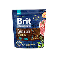 Brit Premium Sensitive All Breed Dog (ягненок и индейка), 1 кг