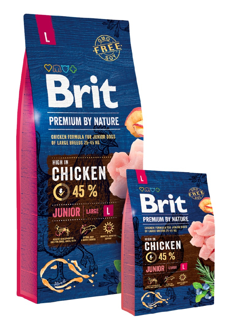 Brit Premium Junior Large and Giant (Курица), 3 кг - фото 2 - id-p208676202