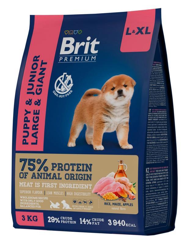 Brit Premium Junior Large and Giant (Курица), 3 кг - фото 4 - id-p208676202