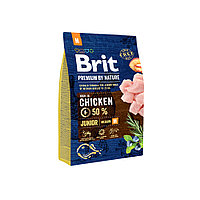 Brit Premium by Nature Junior M (Курица), 3 кг