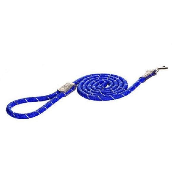 Поводок Rogz Rope голубой М, 1,8 м - фото 1 - id-p208676436