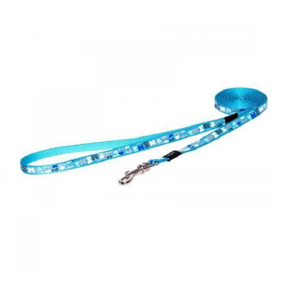 Поводок Rogz Trendy удлиненный голубой S, 1,8 м - фото 1 - id-p208676471