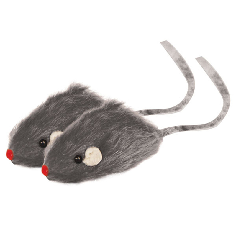 Игрушка для кошек TRIOL Мышь серая, 45-50 мм, 24 шт - фото 1 - id-p208676618