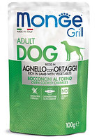 Monge Dog Grill Adult Lamb/Veg (желе, ягненок и овощи), 100 гр