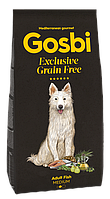 Gosbi Exclusive Grain Free Adult Medium с рыбой, 12 кг