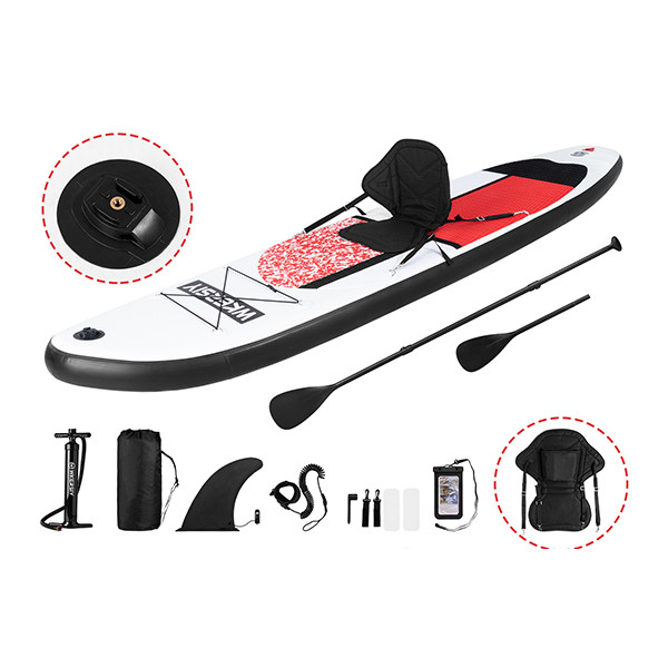 Доска SUP Board Пит Мондриан (с креслом) красный, 305x76x15см - фото 1 - id-p208680022