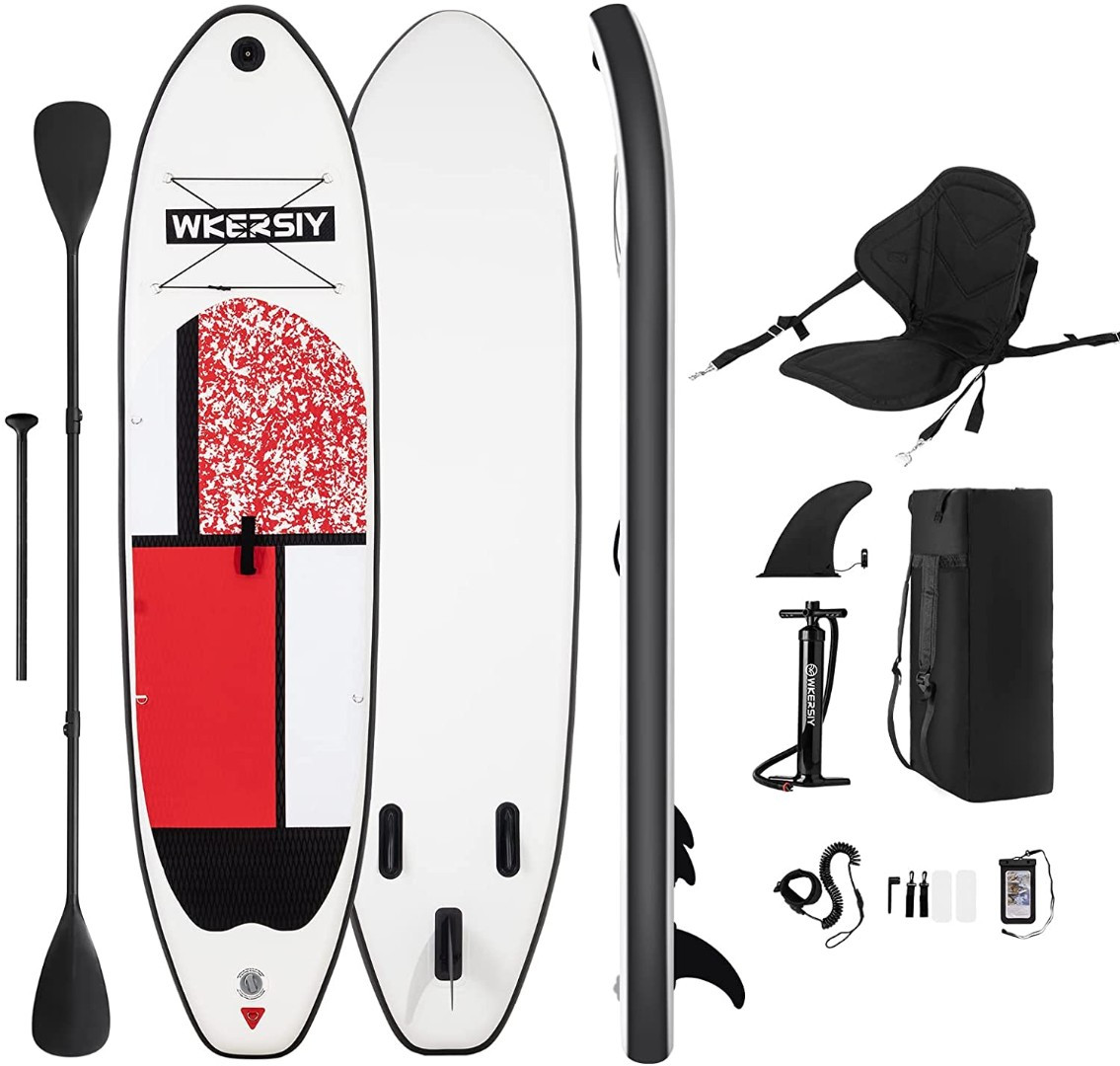 Доска SUP Board Пит Мондриан (с креслом) красный, 305x76x15см - фото 2 - id-p208680022