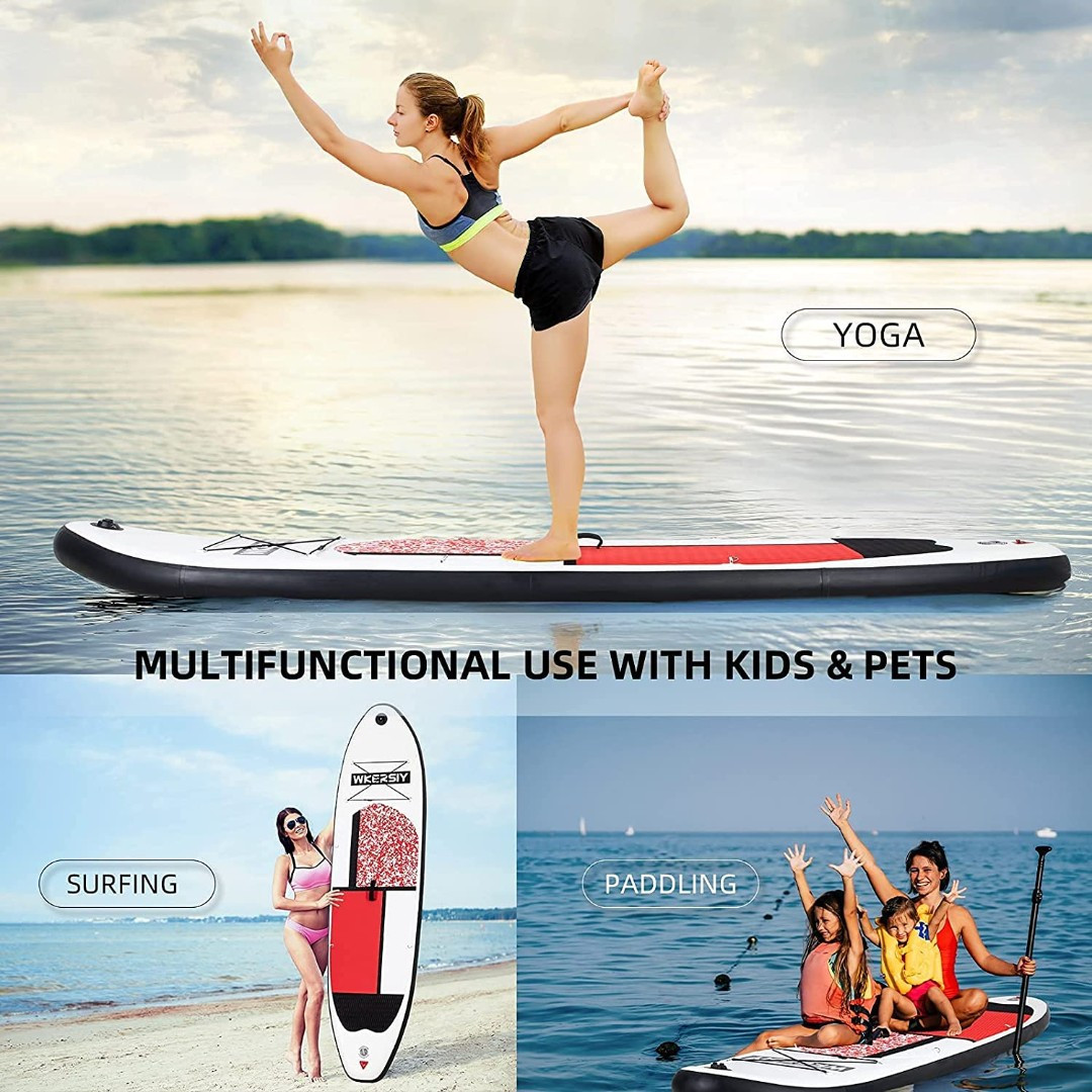 Доска SUP Board Пит Мондриан (с креслом) красный, 305x76x15см - фото 5 - id-p208680022