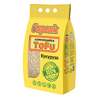 Наполнитель кукурузный Барсик TOFU, 4,54 л