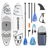 Доска SUP Board надувная (Сап Борд) серый, 320х84х15см