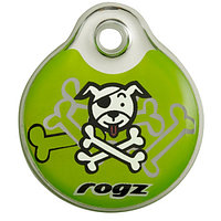 Кулон адресник пластиковый для собак ROGZ id-TAGZ Lime Bone , 3,4см