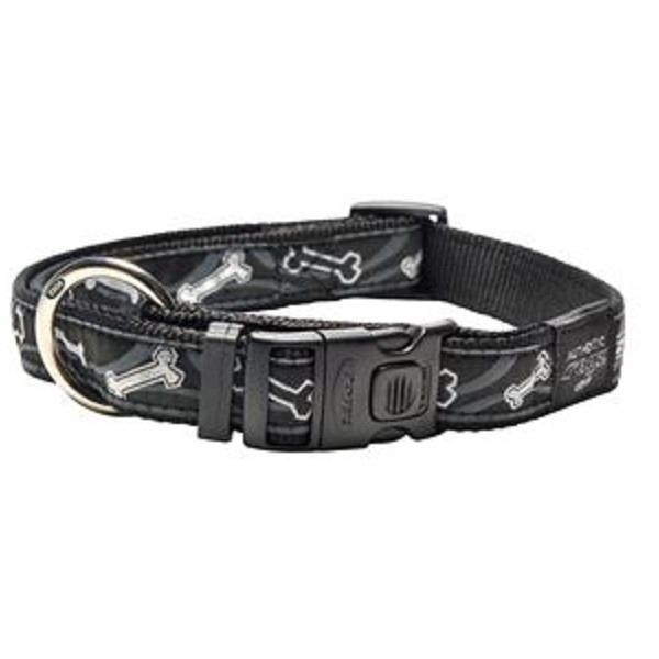 Ошейник для собак Rogz Beach Bum Halsband Black Bone 20mm - фото 1 - id-p208676911