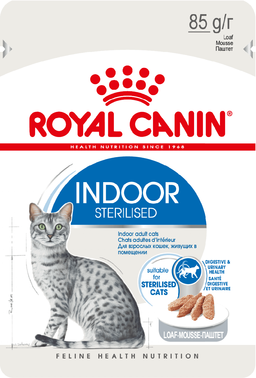 Royal Canin INDOOR STERILISED Cat (паштет), 85 гр - фото 1 - id-p208676931
