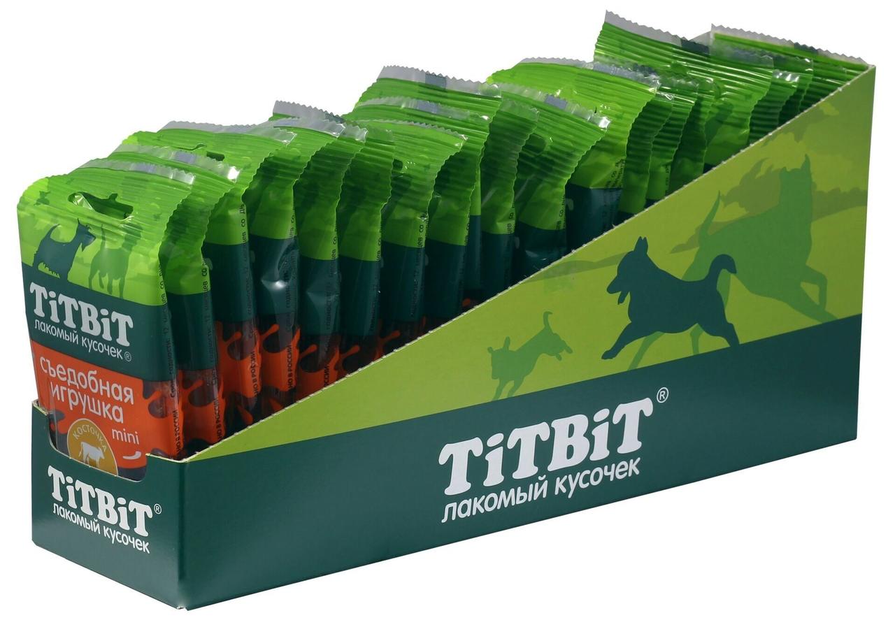 TitBit Съедобная игрушка косточка с телятиной Mini для собак, 20 гр - фото 3 - id-p208679083