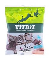 TiTBiT Хрустящие подушечки с паштетом из утки для кошек, 30 гр