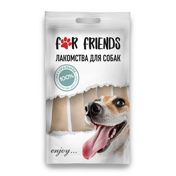 Лакомство For Friends для собак кость жилованная натуральная 2", 5 см. 5 шт - фото 1 - id-p208680085