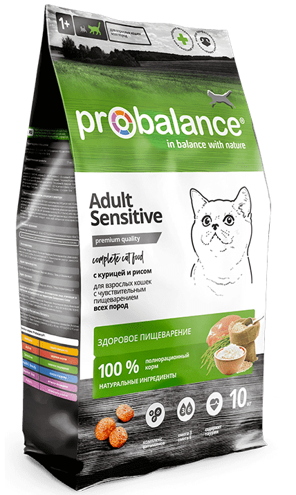 ProBalance Sensitive Adult Cat, 400 гр - фото 1 - id-p208679189