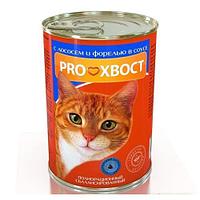 PROхвост для кошек с лососем и форелью, 415 гр