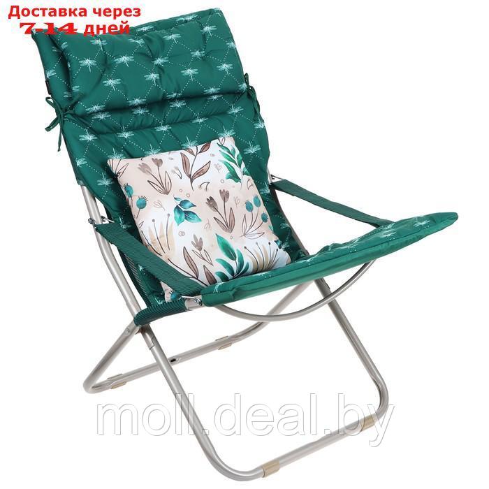 Кресло-шезлонг матрас + подушка HHK7/G темно-зеленый - фото 1 - id-p208643193