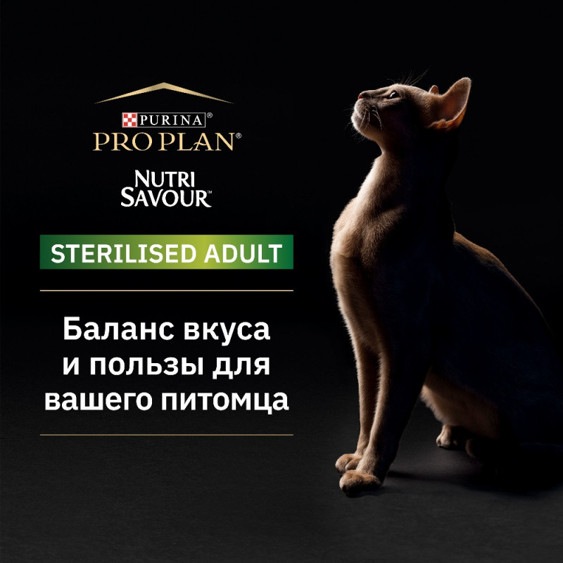 Pro Plan Nutrisavour Sterilised с индейкой (желе), 85 гр - фото 4 - id-p208675426