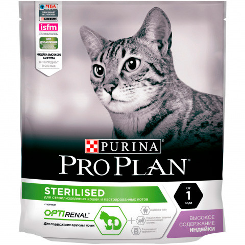 Pro Plan Sterilised 1+ (Индейка), 400 гр - фото 1 - id-p208675438