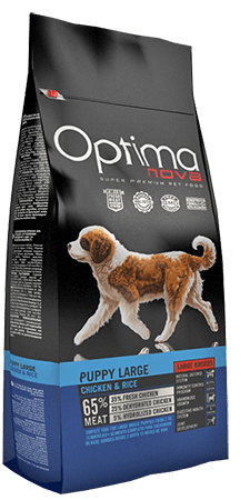 Optima Nova Dog Puppy Large (курица и рис), 2 кг - фото 1 - id-p208679427