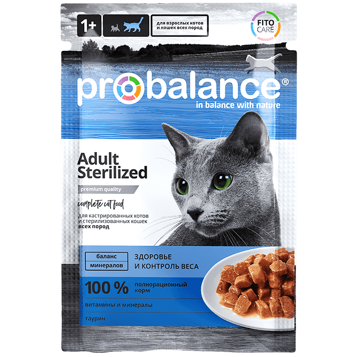 ProBalance Sterilized Cat, 85 гр - фото 1 - id-p208679500