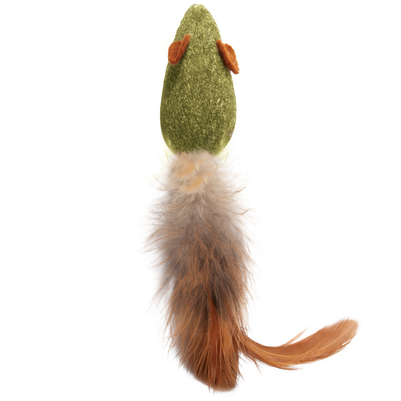 Игрушка из кошачьей мяты Triol NATURAL «Мышка с перьями», 50/110 мм - фото 2 - id-p208679532