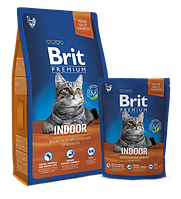 Brit Premium Cat Indoor (Курица и печень) для кошек, 400 гр.