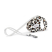 Рулетка Flexi Fashion Leopard М, лента 5 м