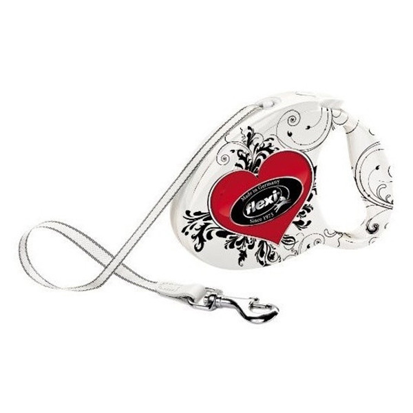 Рулетка Flexi Fashion Hearts М, лента 5 м - фото 1 - id-p208678259