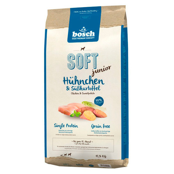 Bosch Soft+ Junior цыплёнок с бататом, 1 кг - фото 1 - id-p208679555