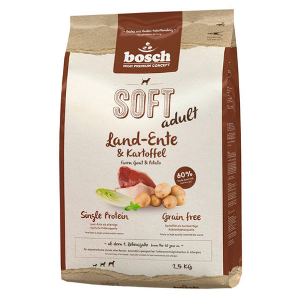 Bosch Soft+ утка с картофелем, 1 кг - фото 1 - id-p208679562