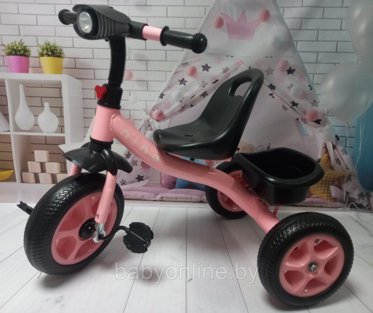 Детский велосипед трехколесный арт 7714162 Nino Comfort розовый - фото 1 - id-p208682272