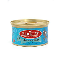 Berkley №5 для кошек с курицей и печенью, 85 г