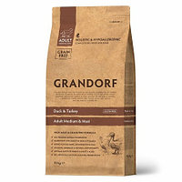 Grandorf Adult Корм для собак средних и крупных пород (утка с индейкой), 3 кг