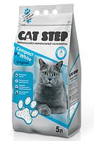 Комкующийся минеральный наполнитель CAT STEP Compact White Original, 5 л