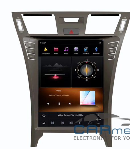 Штатная магнитола в стиле Tesla Lexus LS460/LS600 (2006-2012) android 11 (с 4-мя кнопками справа) - фото 1 - id-p208682289