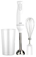 Блендер миксер с чашей погружной домашний ручной JVC белый