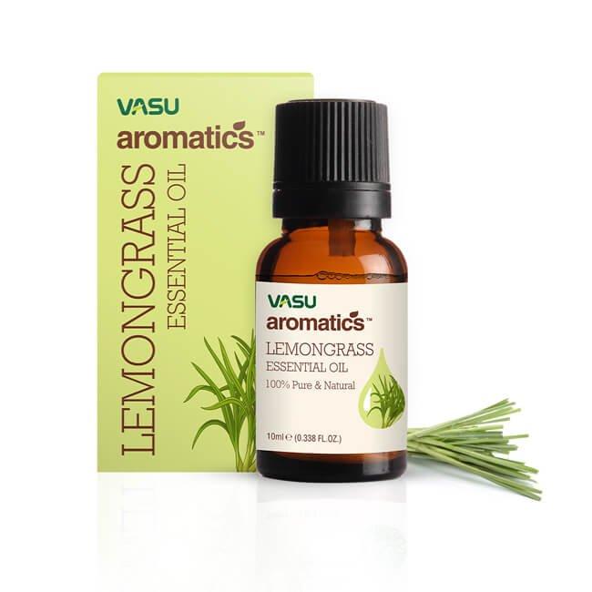 Эфирное масло Лемонграсс, Lemongrass essentail oil, VASU Индия 10 мл
