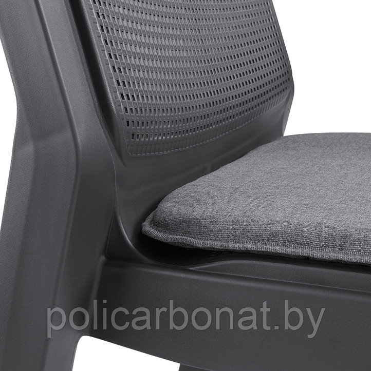 Комплект мебели (2 кресла, столик) "Emily Balcony Set", б/п, графит - фото 7 - id-p127563880