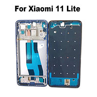 Средняя часть корпуса с рамкой Xiaomi Mi 11 Lite 4G (синий)